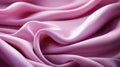 Banner with pink satin silk fabric