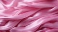 Banner with pink satin silk fabric