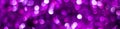 banner of Purple shiny glitter holiday beautiful abstract blur bokeh background