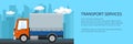 Banner of small covered truck