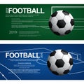 2 Banner Soccer Football Poster