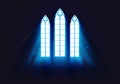 Vector Illustration Light Ray Church Window Royalty Free Stock Photo