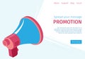 Banner Spread Your Message Promotion to Users