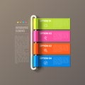 Banner steps business infographic template Royalty Free Stock Photo