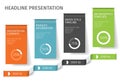 Banner steps business infographic template. Can be used for web design and workflow layout. Vector ilustration