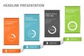 Banner steps business infographic template. Can be used for web design and workflow layout. Vector ilustration