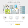 Banner system administrator configuring server