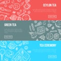 Tea sorts and different sweets