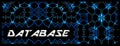 Banner tech style `database` Royalty Free Stock Photo