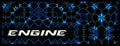 Banner tech style `Engine` Royalty Free Stock Photo