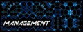 Banner tech style `Management` Royalty Free Stock Photo