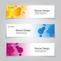 Banner Template Abstract Element Circle Promotion Web Vector Background Design Royalty Free Stock Photo