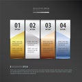 Banner template gold, bronze, silver, blue color