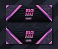 Banner template shop pink style with luxury premium sales advertising