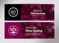 Banner template for wine event