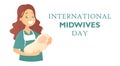 Banner with text International midwives day