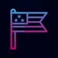 Banner, usa nolan icon. Simple thin line, outline vector of 4th of july icons for ui and ux, website or mobile application Royalty Free Stock Photo