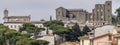 Banner view of the historic center of Montefiascone, Viterbo, Italy