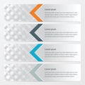 Banner weave style Orange , blue, gray color