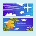 Traveling Business Banner idea Royalty Free Stock Photo