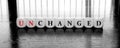 Words unchanged or changed - dilema concept Royalty Free Stock Photo