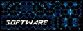 Banner tech style `Software` Royalty Free Stock Photo