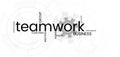 Business teamwork banner white background. Word Cloud.