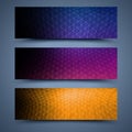 Color banners templates. Abstract backgrounds