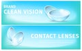 Banners with Breathable Soft Eye Contact Lenses