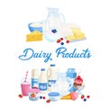 Banners dairy products