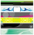 Banners on different themes Royalty Free Stock Photo