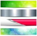 Banners, headers set Royalty Free Stock Photo