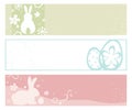 Grunge Easter Banner Set Royalty Free Stock Photo