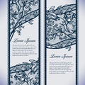 Banners lace Royalty Free Stock Photo