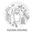 Banners for suicidal feelings