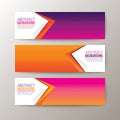 Banners template with abstract triangle shape pattern background