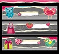 Banners for Valentine's day.