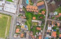 Banos de Agua Santa aerial view, Ecuador Royalty Free Stock Photo