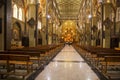 Interior Church of the Virgin of the Holy Water Nuestra SeÃÂ±ora del Agua Santa in Banos, Ecuador. Royalty Free Stock Photo