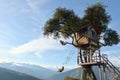 The Tree House In Banos De Aqua Santa, Ecuador, South America