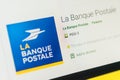 Banque Postale App Icon. Selective focus. Royalty Free Stock Photo