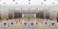 Banquet hall 3d,rendering