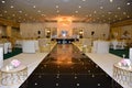 Banquet hall decorated for wedding party Royalty Free Stock Photo