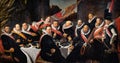 The Banquet of the Officers of the St George Militia Company, 1616 painting by Frans Hals