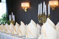 Banquet table Royalty Free Stock Photo