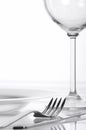 Banquet table setting Royalty Free Stock Photo