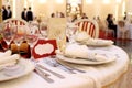 Banquet table setting Royalty Free Stock Photo