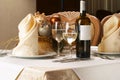 Banquet table setting Royalty Free Stock Photo