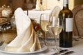 Banquet table setting Royalty Free Stock Photo