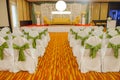 Banquet wedding chairs setting Royalty Free Stock Photo